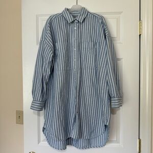 Everlane the way long oxford shirt size 4